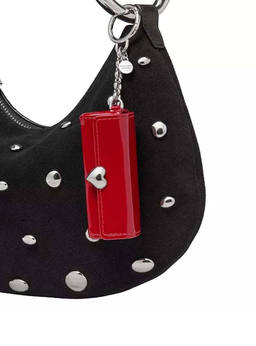 Kate Spade New York Charmed Patent Leather Lipstick Heart Novelty Bag Charm